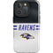 NFL Baltimore Ravens White Striped iPhone 16 Pro Impact Case