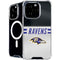NFL Baltimore Ravens White Striped iPhone 16 Pro MagSafe Case