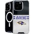NFL Baltimore Ravens White Striped iPhone 16 Pro MagSafe Case