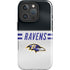 NFL Baltimore Ravens White Striped iPhone 16 Pro Max Impact Case