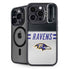 NFL Baltimore Ravens White Striped iPhone 16 Pro Max Kickstand Case