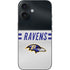 NFL Baltimore Ravens White Striped iPhone 16 Skin