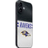 NFL Baltimore Ravens White Striped iPhone 16 Skin
