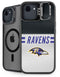 NFL Baltimore Ravens White Striped iPhone 16e Kickstand Case