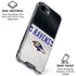 NFL Baltimore Ravens White Striped iPhone 16e Clear Case