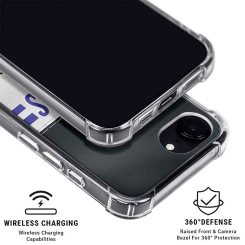 NFL Baltimore Ravens White Striped iPhone 16e MagSafe Case