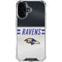 NFL Baltimore Ravens White Striped iPhone 17 Clear Case