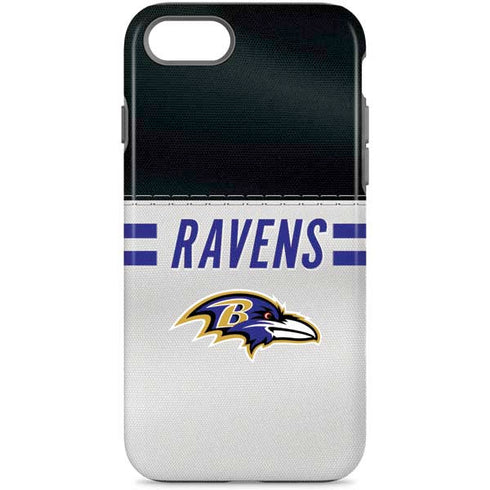 NFL Baltimore Ravens White Striped iPhone Cases