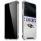 NFL Baltimore Ravens White Striped iPhone X/XS Clear Case
