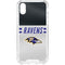 NFL Baltimore Ravens White Striped iPhone XS Clear Case