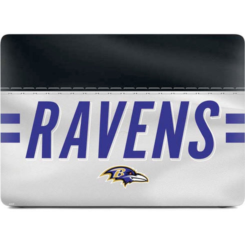 NFL Baltimore Ravens White Striped Apple MacBook Air Skin