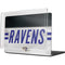 NFL Baltimore Ravens White Striped MacBook Pro 14in (2021-24) Case plus Skin