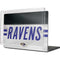 NFL Baltimore Ravens White Striped MacBook Cases