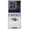 NFL Baltimore Ravens White Striped Moto G 5G (2025) Clear Case