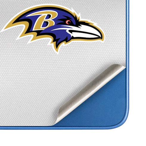 NFL Baltimore Ravens White Striped Moto G Play 4G (2024) Skin