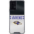 NFL Baltimore Ravens White Striped Moto G Power 5G (2024) Clear Case