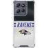 NFL Baltimore Ravens White Striped Moto G Stylus 5G (2025) Clear Case