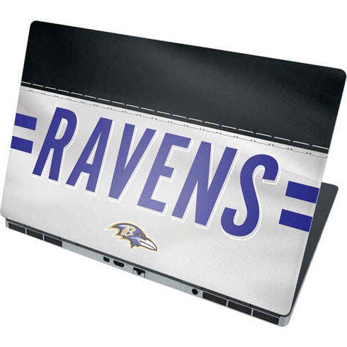 NFL Baltimore Ravens White Striped Dell Precision Skin