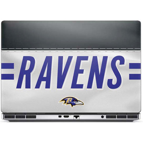 NFL Baltimore Ravens White Striped Dell Precision Skin