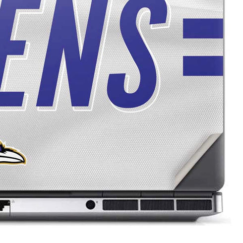 NFL Baltimore Ravens White Striped Dell Precision Skin