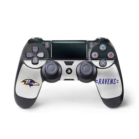 NFL Baltimore Ravens White Striped PS4 Pro/Slim Controller Skin