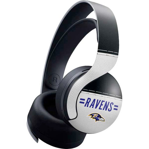 NFL Baltimore Ravens White Striped PlayStation PS5 Skins