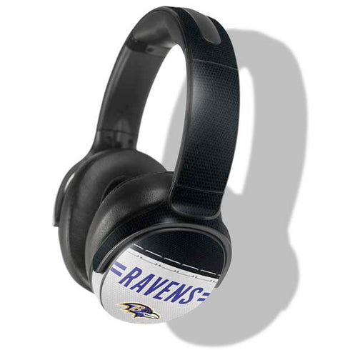 NFL Baltimore Ravens White Striped Skullcandy Venue Skin