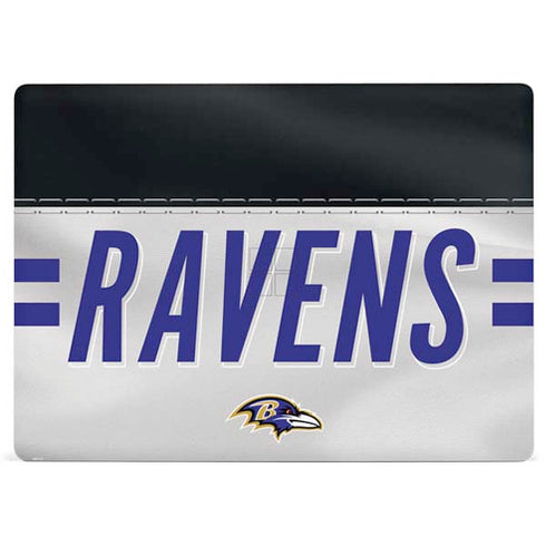 NFL Baltimore Ravens White Striped Surface Laptop 3 13.5in Skin