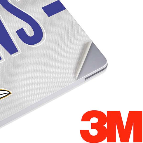 NFL Baltimore Ravens White Striped Surface Laptop 3 13.5in Skin