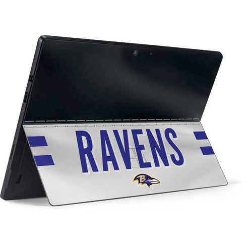 NFL Baltimore Ravens White Striped Surface Pro 7 Skin