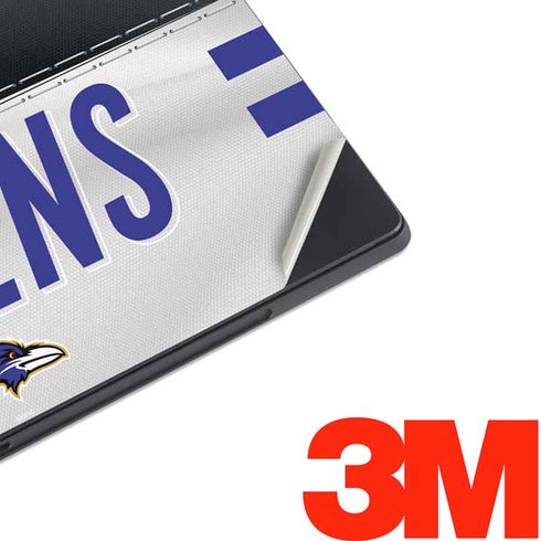 NFL Baltimore Ravens White Striped Surface Pro 7 Skin