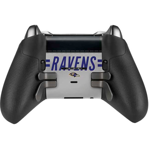 NFL Baltimore Ravens White Striped Xbox Elite Wireless Controller Series 2 Skin