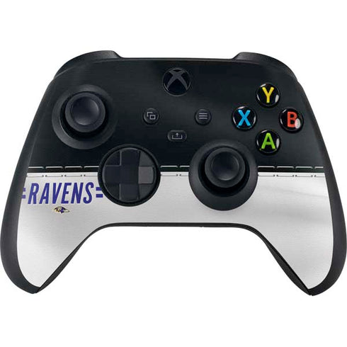 NFL Baltimore Ravens White Striped Xbox Series X Skins