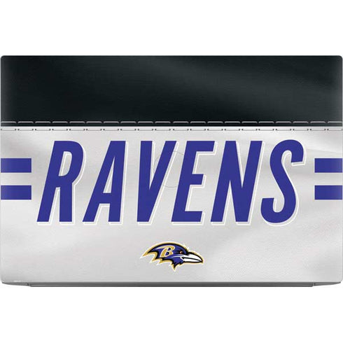 NFL Baltimore Ravens White Striped Dell XPS Skin