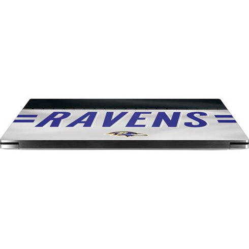 NFL Baltimore Ravens White Striped Dell XPS Skin