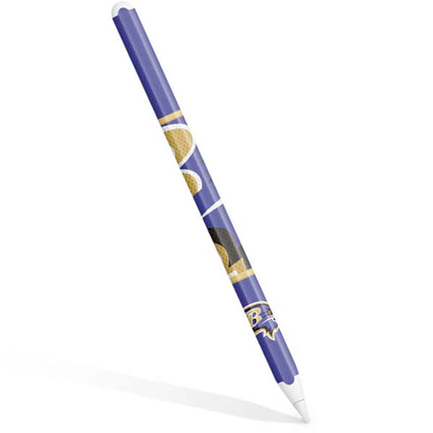 NFL Baltimore Ravens Zone Block Apple Pencil (2nd Gen 2019) Skin