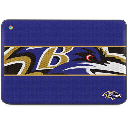 NFL Baltimore Ravens Zone Block HP Chromebook Skin