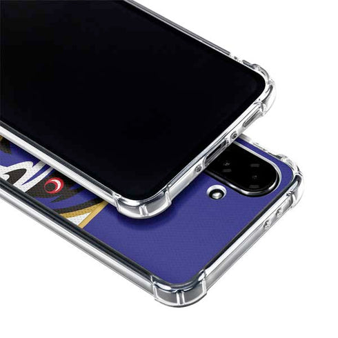 NFL Baltimore Ravens Zone Block Galaxy A36 5G Clear Case