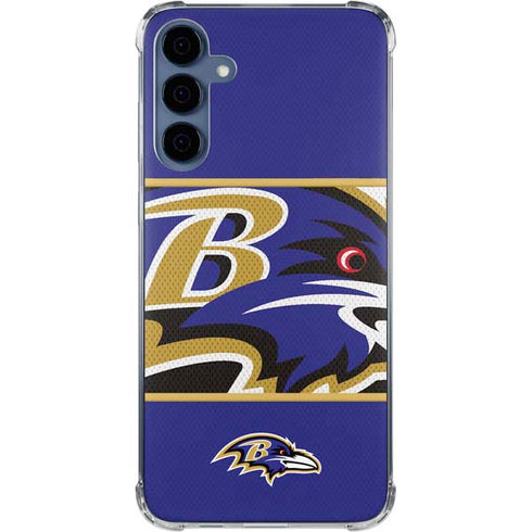 NFL Baltimore Ravens Zone Block Galaxy A55 5G Clear Case
