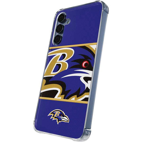 NFL Baltimore Ravens Zone Block Galaxy A55 5G Clear Case