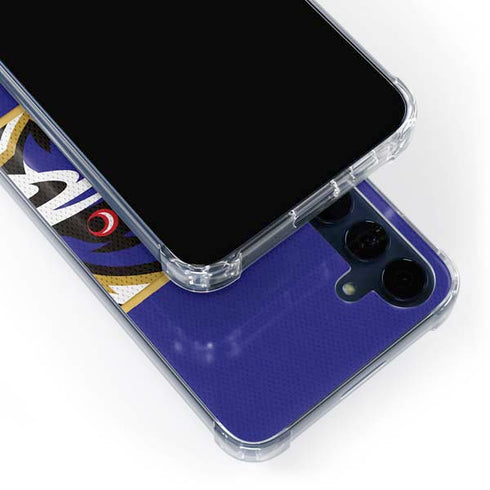 NFL Baltimore Ravens Zone Block Galaxy A55 5G Clear Case