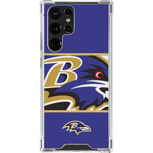 NFL Baltimore Ravens Zone Block Galaxy S23 Ultra Clear Case