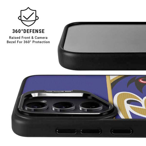 NFL Baltimore Ravens Zone Block Galaxy S24 FE Kickstand Case