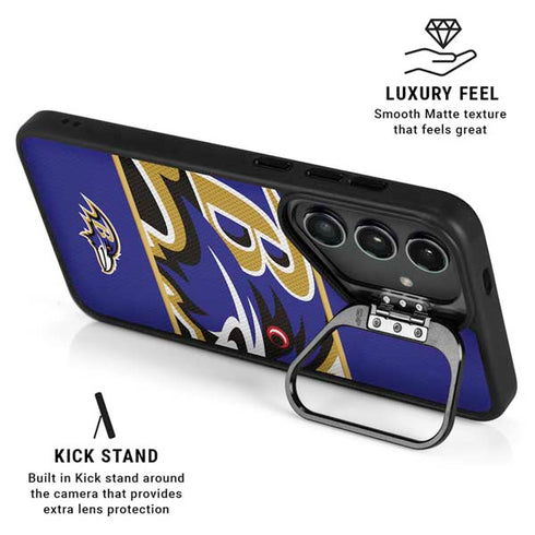 NFL Baltimore Ravens Zone Block Galaxy S25 Ultra Kickstand Case