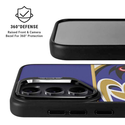 NFL Baltimore Ravens Zone Block Galaxy S25 Ultra Kickstand Case