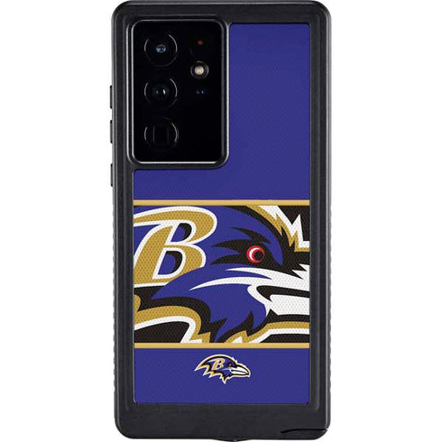 NFL Baltimore Ravens Zone Block Galaxy S24 Ultra Waterproof Case