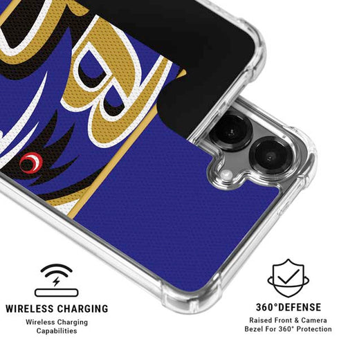 NFL Baltimore Ravens Zone Block Galaxy S26 Plus Clear Case