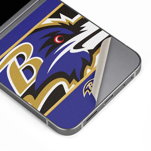 NFL Baltimore Ravens Zone Block Galaxy Z Flip6 Skin