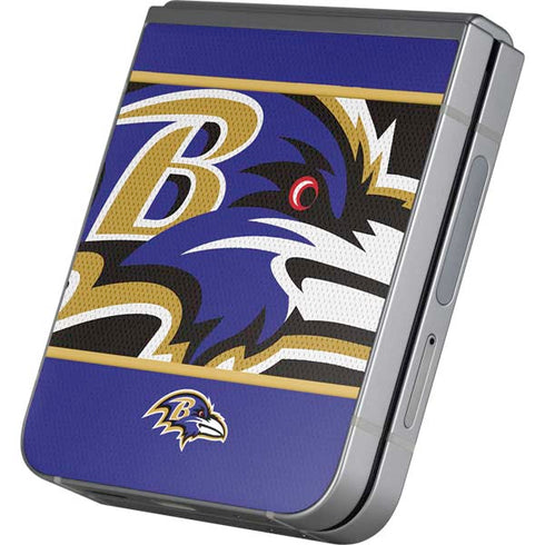 NFL Baltimore Ravens Zone Block Galaxy Z Flip6 Skin
