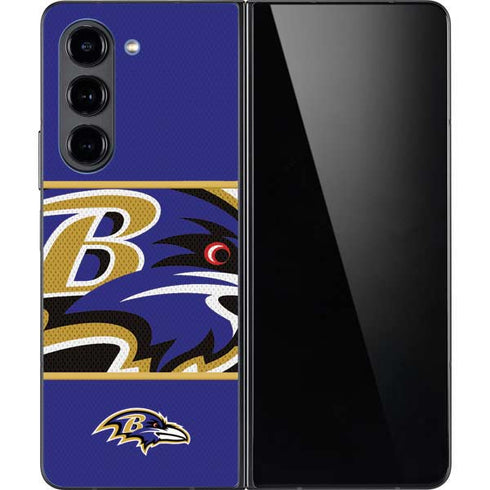 NFL Baltimore Ravens Zone Block Galaxy Z Fold5 5G Skin